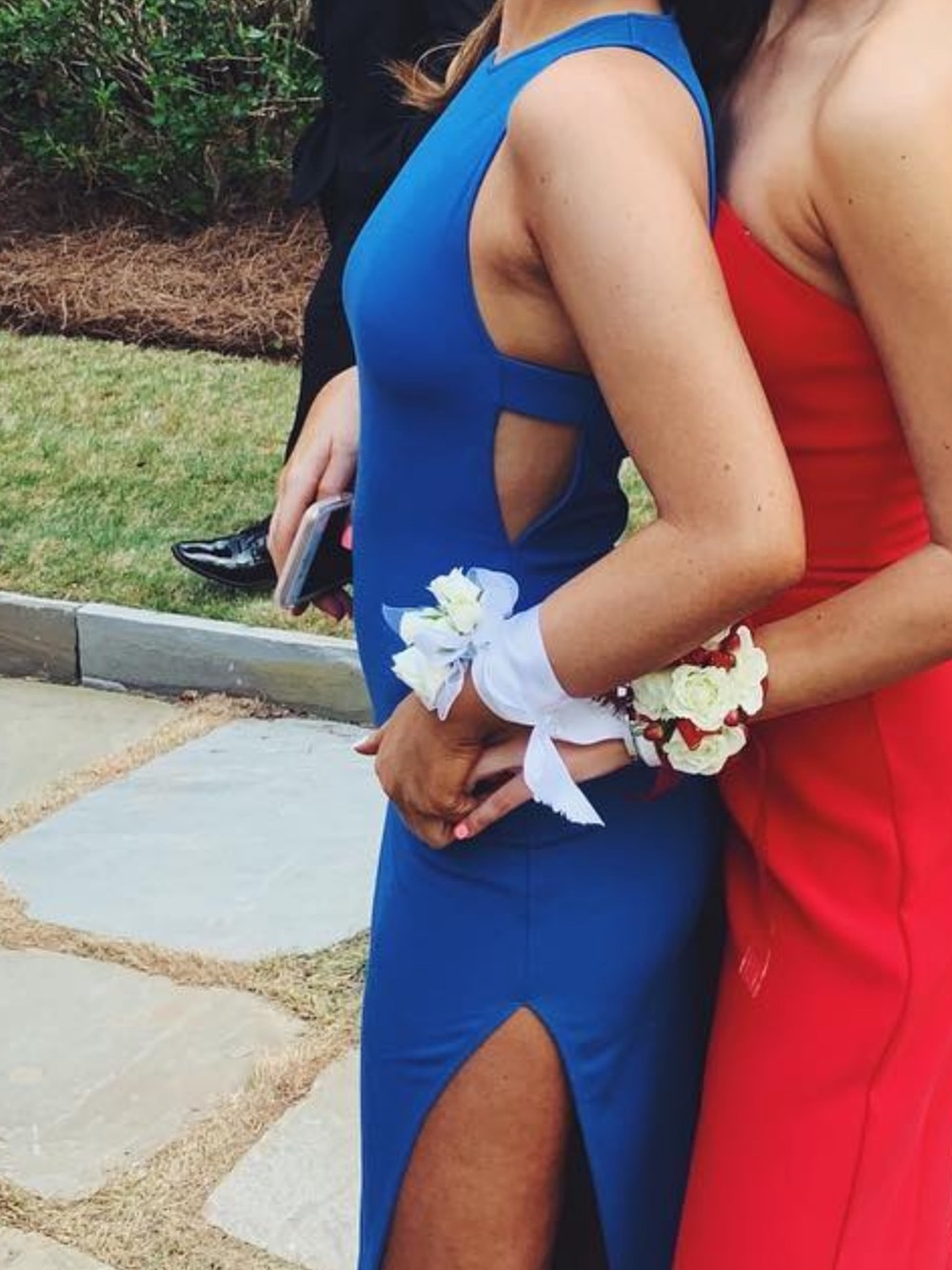 REVOLVE Royal Blue Sleeveless Prom Dress with Side Slit
